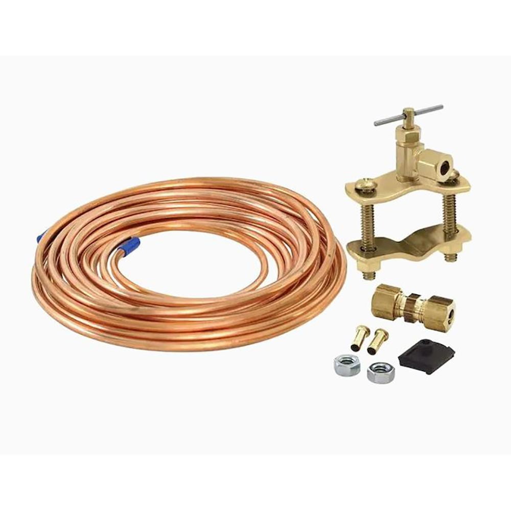 Thrifco 4400714 15ft 1/4 Inch Comp. Inlet/Outlet Copper Tubing Ice Maker Installation Kit