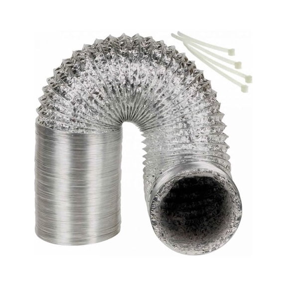 Thrifco 4400754 4 Inch x 5ft Flexible Metal Dryer Ducting