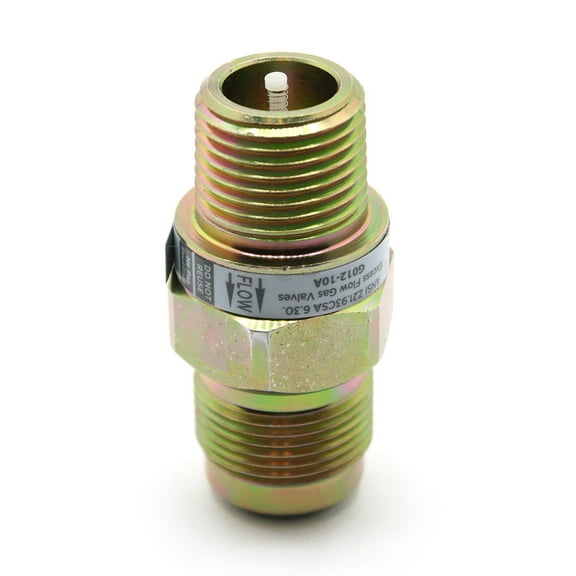 Thrifco 4401374 3/8 Inch Flare x 1/2 Inch Male EFV Gastop Valve for Gas Connectors