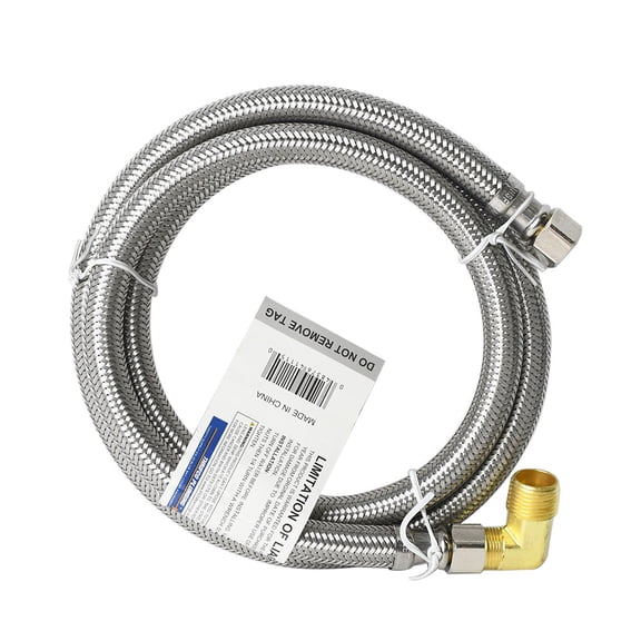 Thrifco 4401451 3/8 Inch Comp x 3/8 Inch Comp x 48 Inch Long Stainless Steel Faucet Riser With Elbow