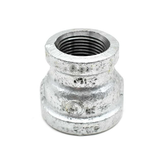 Thrifco 5218037 1 Inch x 1/2 Inch Galvanized Steel Reducer Coupling