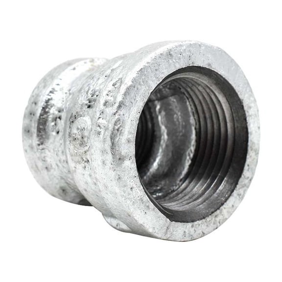 Thrifco 5218045 1-1/2 Inch x 3/4 Inch Galvanized Steel Reducer Coupling