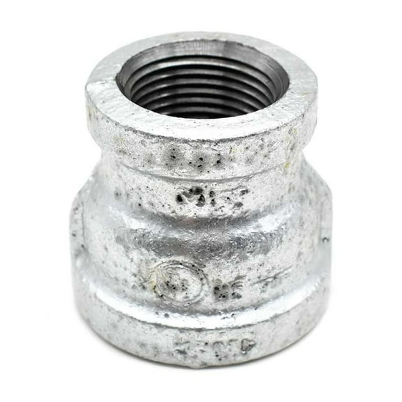 Thrifco 5218046 1-1/2 Inch x 1/2 Inch Galvanized Steel Reducer Coupling