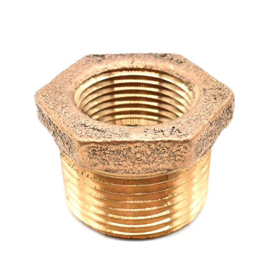 Thrifco 5318057 3/8 X 1/4 Inch Brass Hex Bushing