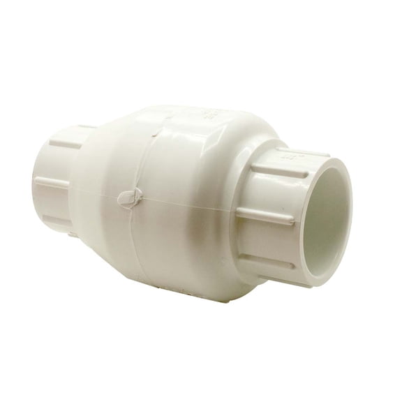 Thrifco 6415305 1-1/2 Inch Slip PVC Swing Check Valve