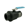 thumbnail image 1 of Thrifco 6416223 1-1/4 Inch Threaded x Threaded PVC Ball Valve with Stainless Steel Handle SCH 80, 1 of 3