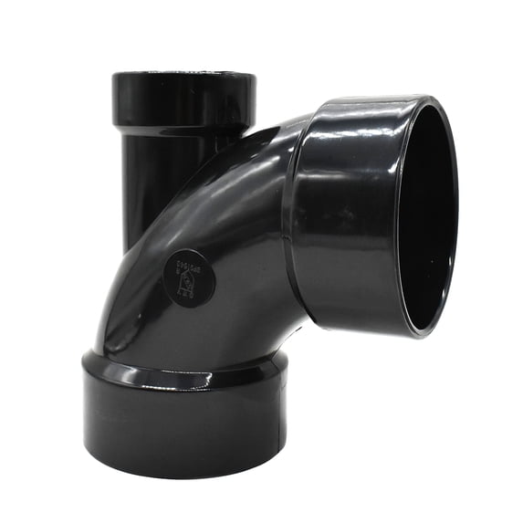 Thrifco 6792249 92249 4 Inch X 4 Inch X 2 Inch ABS 1/4 Bend Elbow with ...