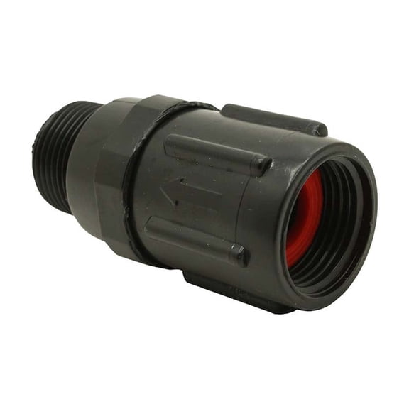 Thrifco 6821406 3/4 Inch FIP Inlet X 3/4 Inch MIP Outlet Drip Irrigation Pressure Regulator with 15 PSI Preset Pressure