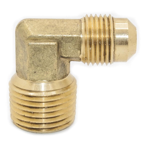 Thrifco 6949018 #49 1/2 Inch x 1/4 Inch Brass Flare MIP Elbow