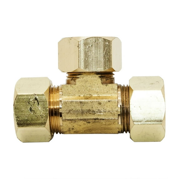 Thrifco 6964009 #64 7/8 Inch Lead-Free Brass Compression Tee