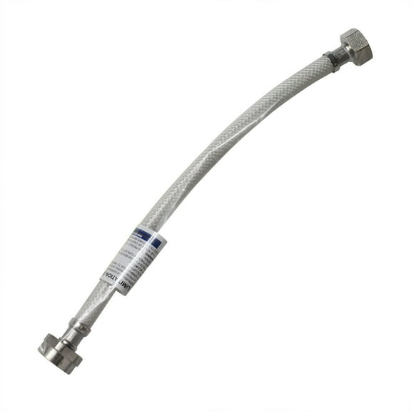 Thrifco 7642037 1/2 Inch FIP x 7/8 Inch Ballcock Flexible Braided PVC 12 Inch Long Toilet Tank Riser