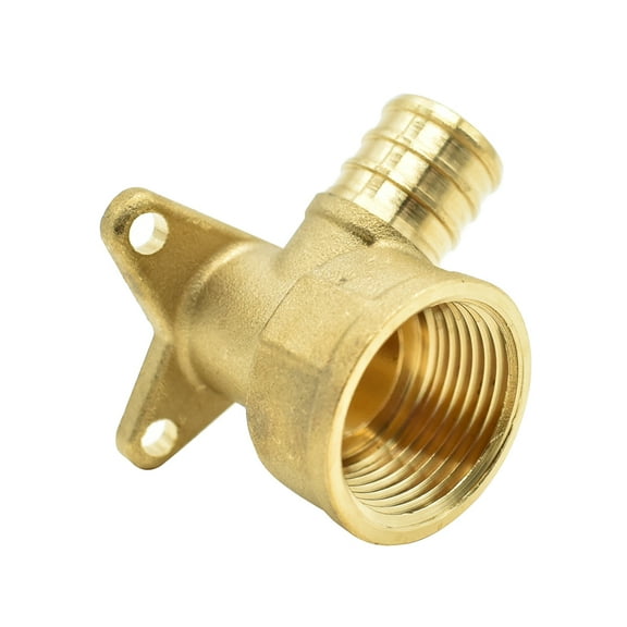 Thrifco 7910214 3/4" x 1/2" Drop Ear 90 Deg Elbow F1807 x FIP Lead Free PEX (B)