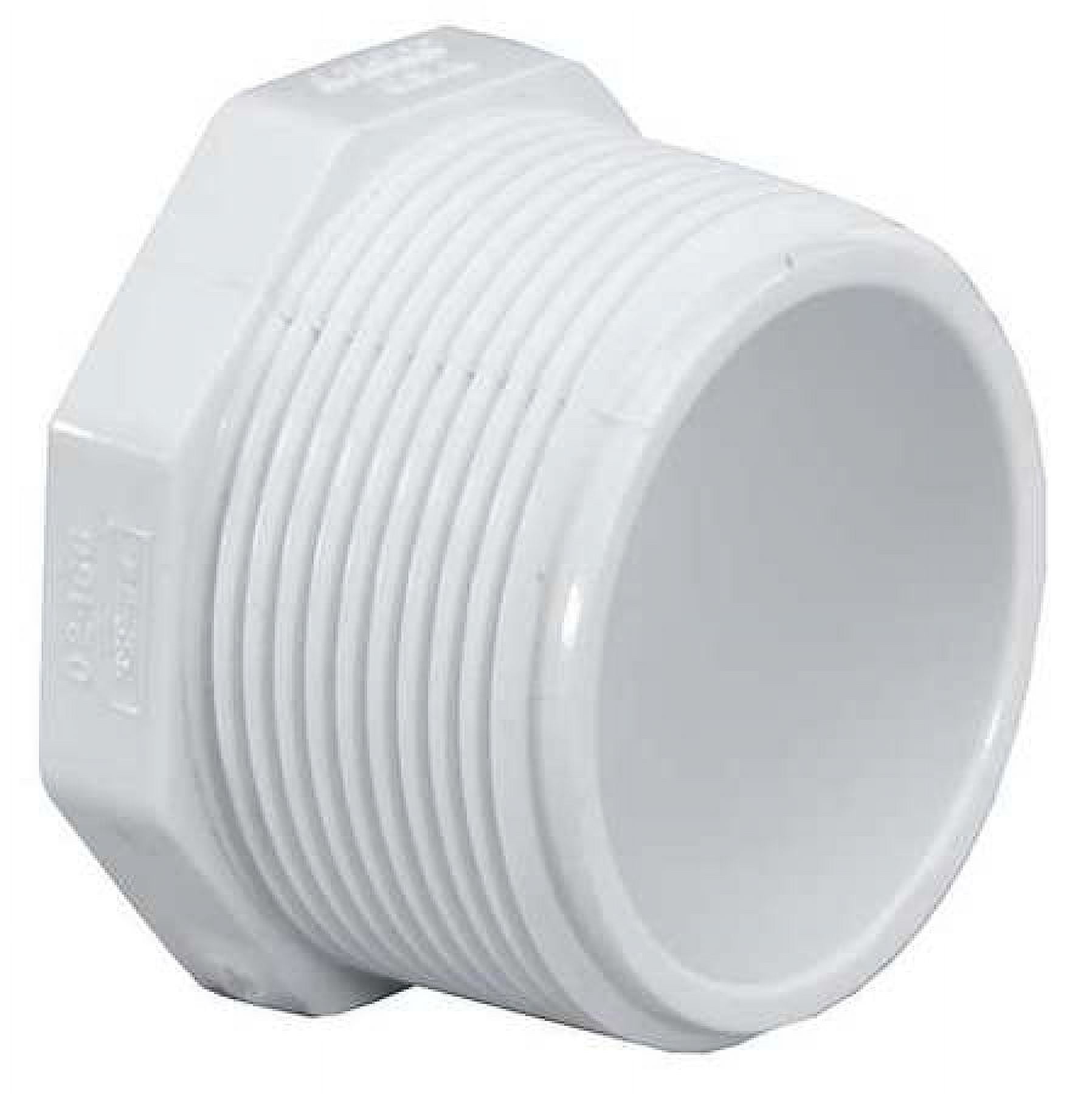 Thrifco 8114330 4 Inch Threaded PVC Plug SCH 40 - Walmart.com
