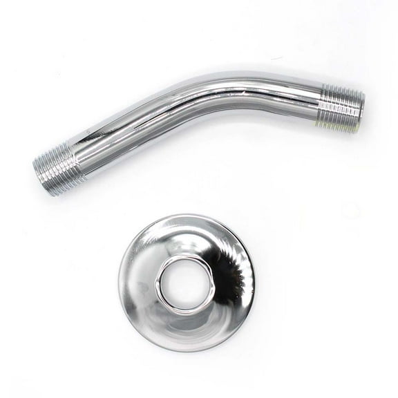 Thrifco 4400210 6 Inch Shower Arm with Flange - Chrome