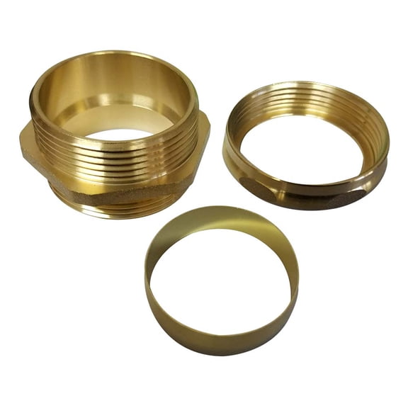 Thrifco 4400220 1-1/2 Inch Brass Male Trap Adapter with Slip Joint Connection