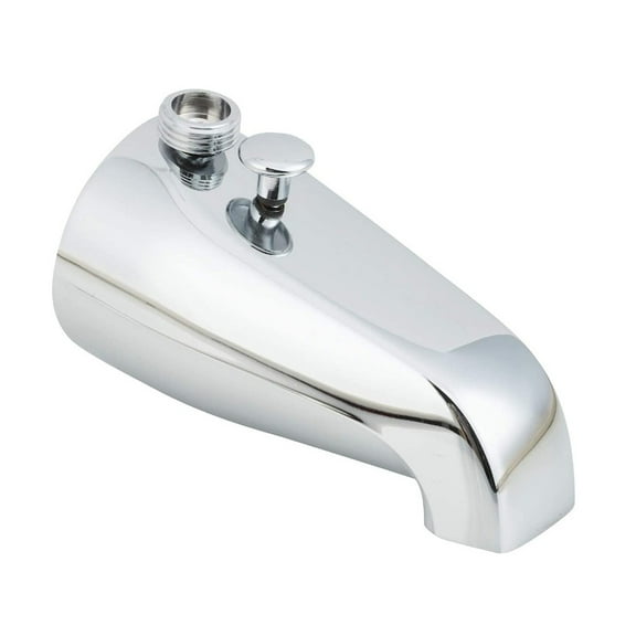 Thrifco 4400408 3/4 Inch x 1/2 Inch FIP Tub Spout with Diverter (ZAMAC) - Chrome