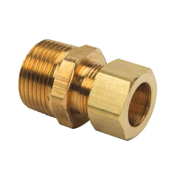 Thrifco Plumbing 4401096 68-C 5/8 Inch x 3/4 Inch Lead-Free Brass Compression MIP Adapter