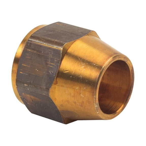 Thrifco Plumbing 4401107 41-F 1/2 Inch Brass Flare Nut 2/Pack