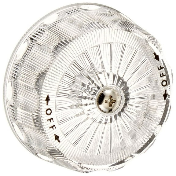 Thrifco Plumbing 4402560 Mixet Volume Control Knob Handle, Clear Acrylic, Round, Replaces Danco 88201