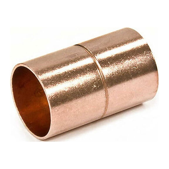 Thrifco Plumbing 5436082 1 1/2 Copper Coupling W/Stop