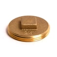 thumbnail image 1 of Thrifco Plumbing 6744292 2-1/2 Brass Sq. Hd. C.O. Plug, 1 of 1