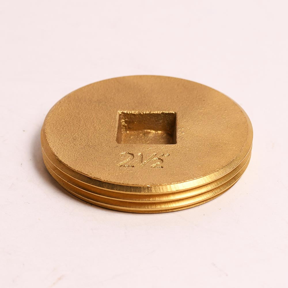 Co Plug Thrifco Plumbing 6744299 2 1/2 Brass Countersunk Co Plug - Walmart.com