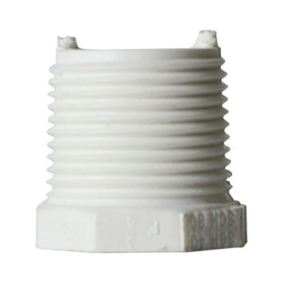 Thrifco Plumbing 8113560 3/4 Inch x 3/8 Inch Threaded x Threaded PVC Bushing SCH 40