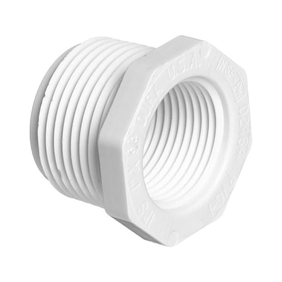 Thrifco Plumbing 8113598 2 Inch x 1-1/2 Inch Threaded x Threaded PVC Bushing SCH 40