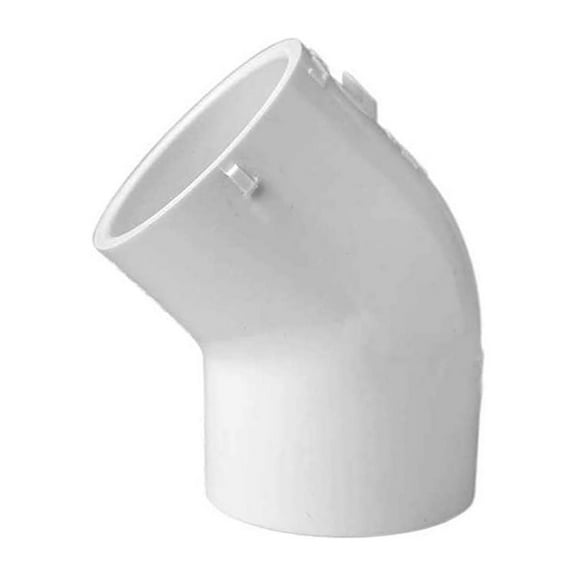 Thrifco Plumbing 8114038 4 Inch x 4 Inch Slip x Slip PVC 45 Degree Elbow SCH 40