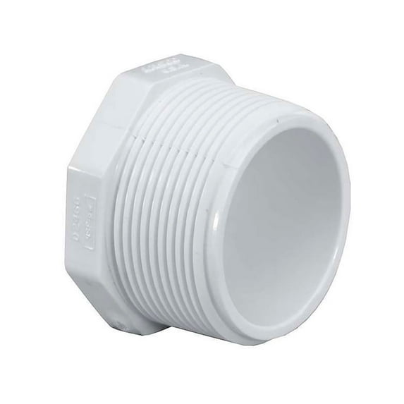 Thrifco Plumbing 8114324 2 Inch Threaded PVC Plug SCH 40