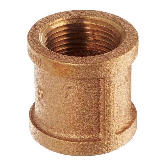 Thrifco Plumbing 9318017 1/8 Brass Coupling
