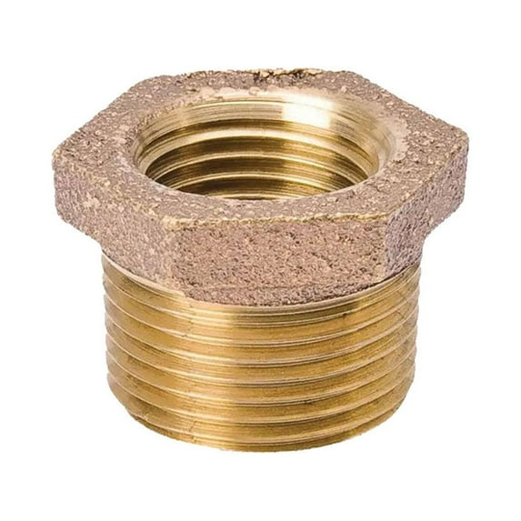 Thrifco Plumbing 9318057 3/8 X 1/4 Brass Bushing