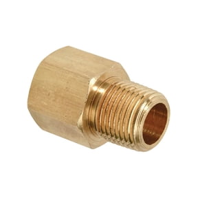 Thrifco Plumbing 9319050 3/4 Inch FIP x 1/2 Inch MIP Brass Hex Bushing Adapter