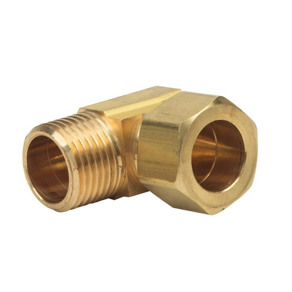 Thrifco Plumbing 9469019 69 5/8 Inch x 1/2 Inch Lead-Free Brass Compression MIP Elbow