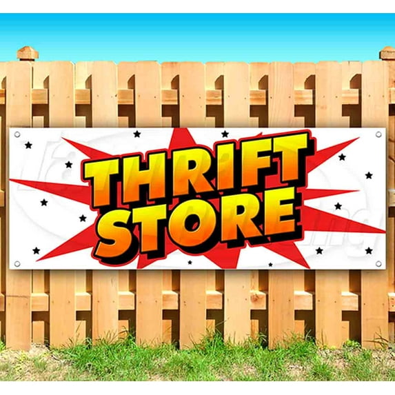 Thrift Store 13 oz Vinyl Banner With Metal Grommets