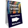 Thrift Store (Arrow) Economy AFrame Sign 2 Feet Wide by 3 Feet Tall