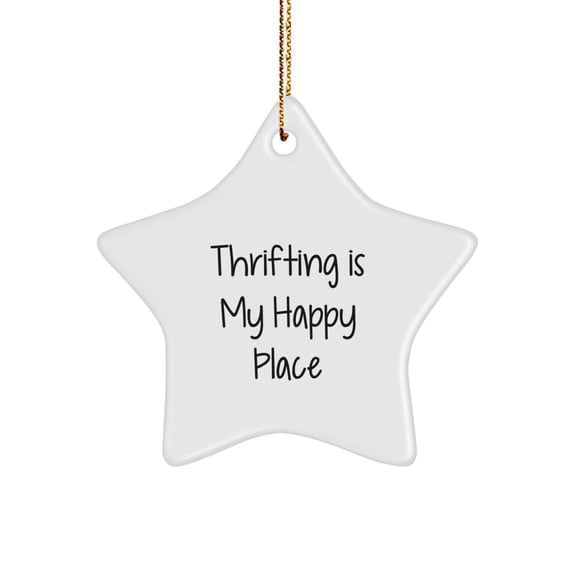Thrifting Cheer Star Ornament for Roommates Memento Christmas Gift