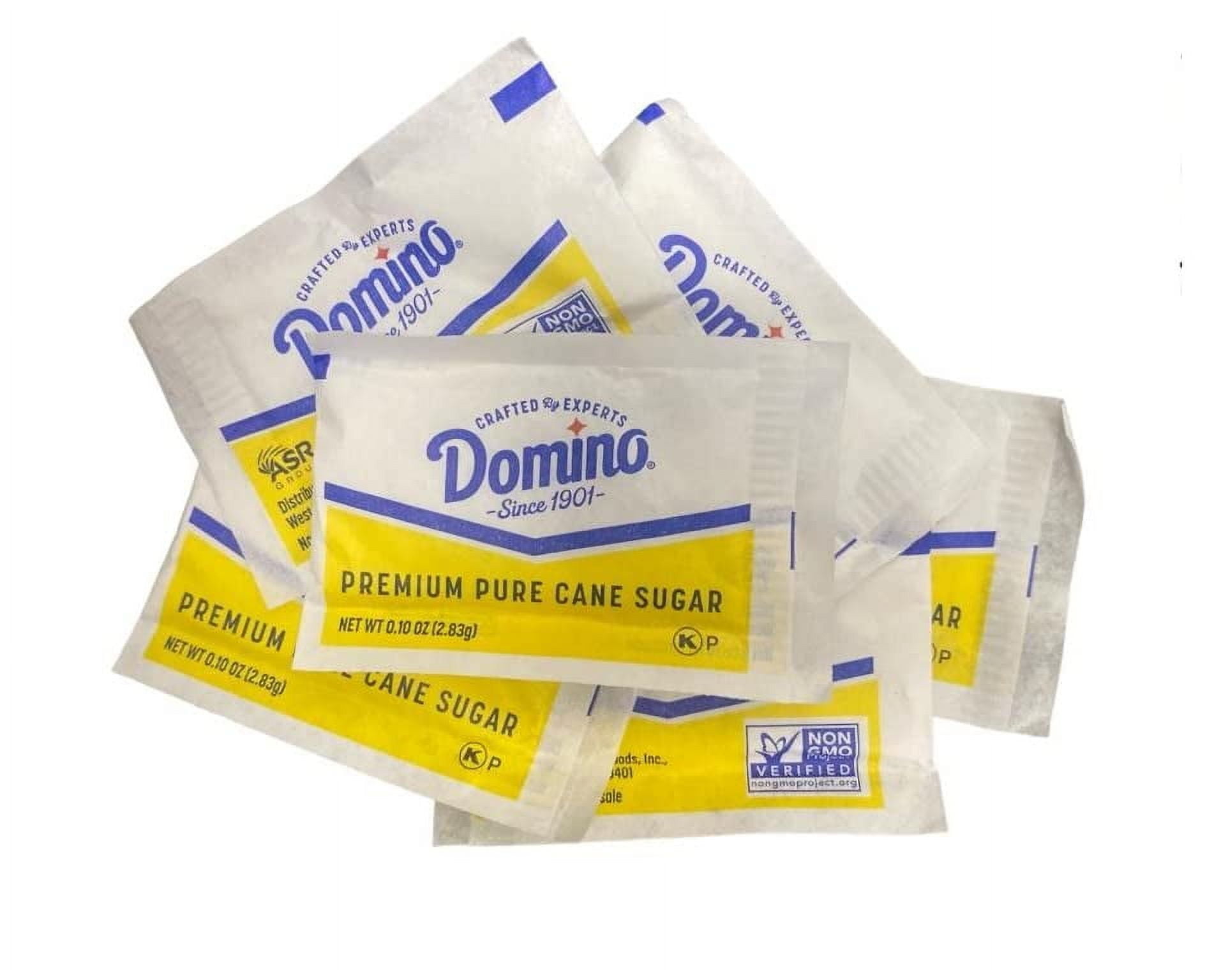 Thrifty Basics Domino Pure Cane Sugar Granulated Sugar, NON-GMO, 0.10 Ounce (2.83 Gram) 100 Bulk Sugar Packets