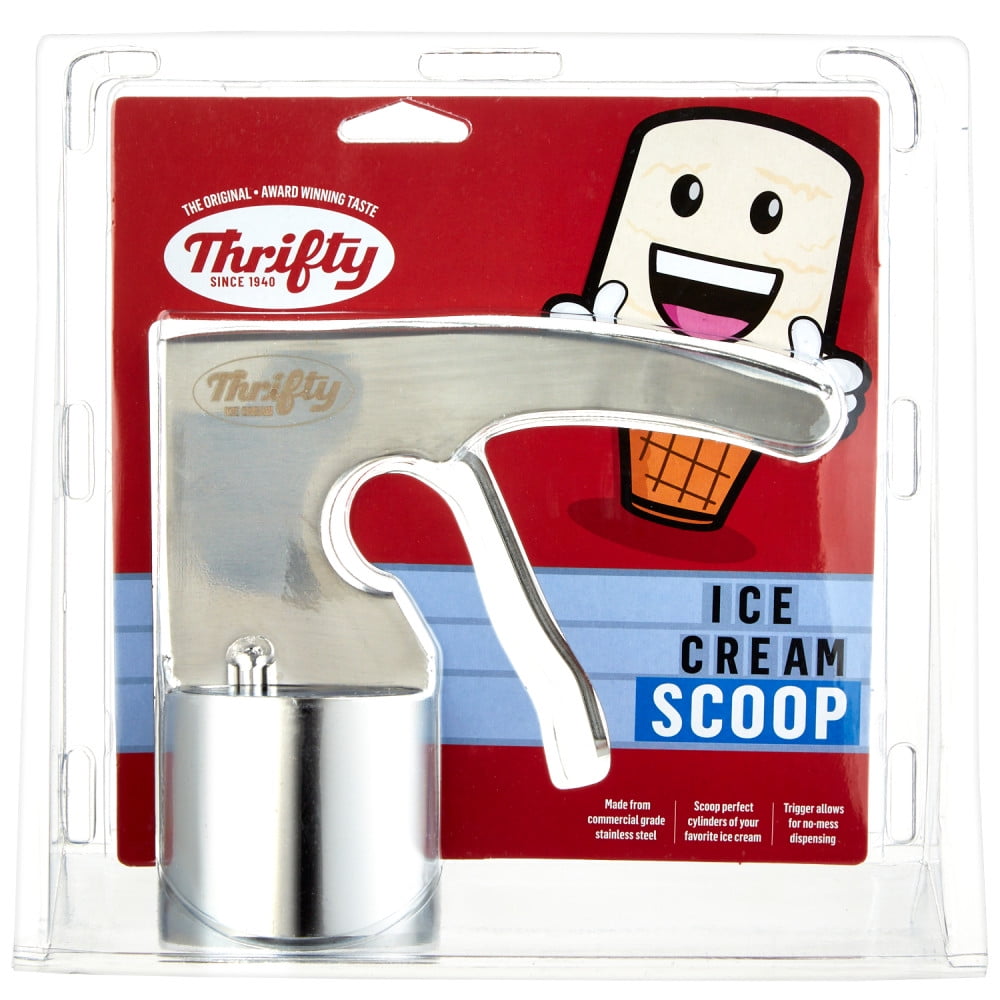 Cylindrical Ice Cream Scoop, Thrifty Ice Cream Scoop, Spring Trigger Scoop,  Durable Cookie Scoop, Stainless Steel Cylinder Scoop