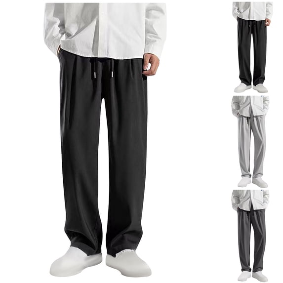 ThriftyPlait Quick Dry Athletic Pants for Men Loose Fit Elastic Drawstring Sweatpants Moisture Wicking Trousers for Running,Yoga