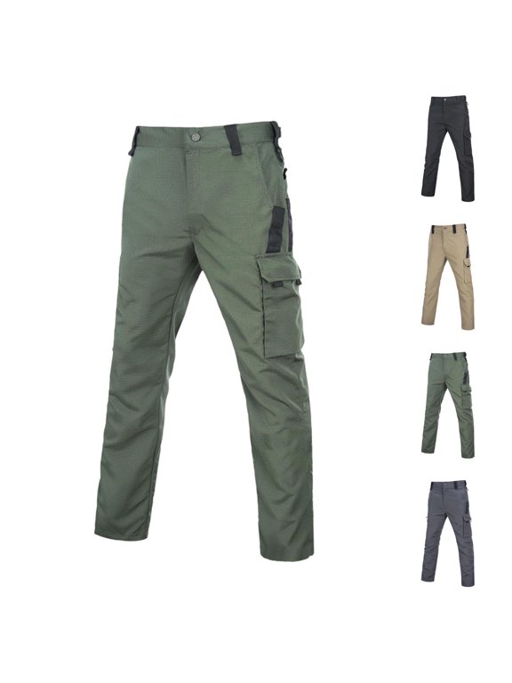 Stretch Cargo Pants for Men Quick Dry Multi Pocket Outdoor Pants Casual Utility Hiking Trousers for Daily Wear