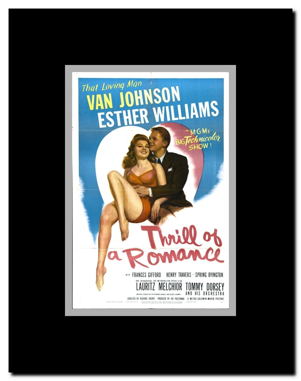 Thrill of a Romance Framed Movie Poster