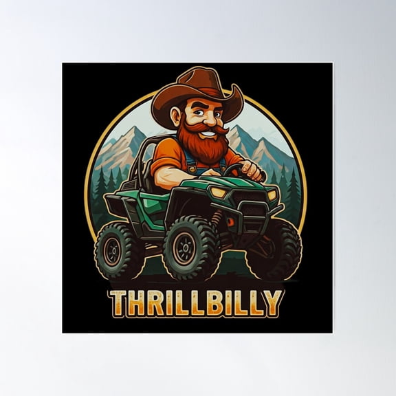 Thrillbilly 17 Poster Wall Art, Modern Wall Decor For Living Room Bedroom, 24x24 UNFRAMED