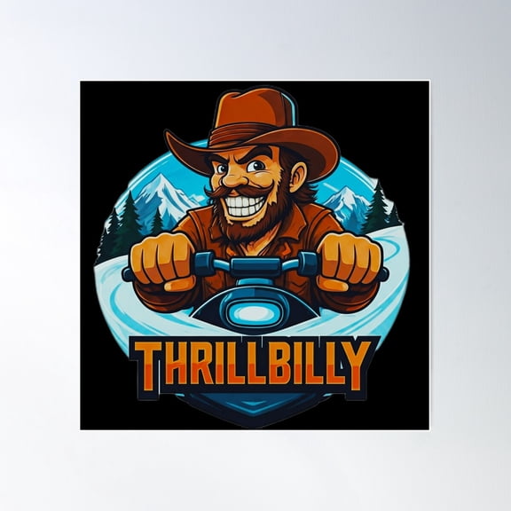 Thrillbilly 8 Poster Wall Art, Modern Wall Decor For Living Room Bedroom, 24x24 UNFRAMED