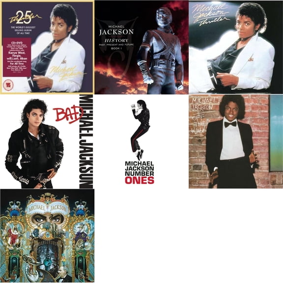 Thriller (25Th Anniversary Legacy Edition) & History: Past Present & Future Book 1 & Thriller & Bad & Number Ones & Off The Wall & Dangerous [CD Bundle]