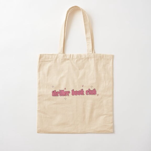 Thriller Book Club, Pinterest Aesthetic Canvas Tote Bags, Reusable Shopping Bag