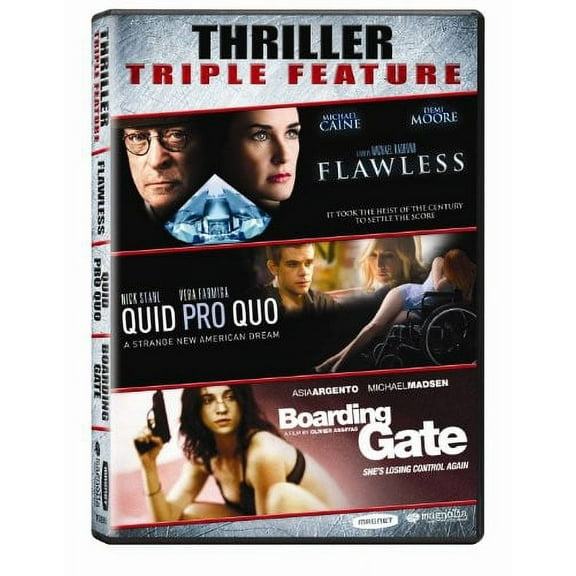 Thriller Triple Feature: Flawless / Quid Pro Quo / Boarding Gate