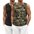 thumbnail image 1 of Thrilos 2 Pack Mens Quick Dry Camo Tank Tops Moisture Wicking Sleeveless T Shirts Workout Shirts for Men, 1 of 6