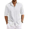 thumbnail image 1 of Thrilos Men Dress Shirts Long Sleeve Button Up Shirt Casual Regular Fit Shirts with Pocket, 1 of 6