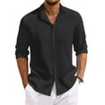 thumbnail image 1 of Thrilos Men Dress Shirts Long Sleeve Button Up Shirt Casual Regular Fit Shirts with Pocket, 1 of 6